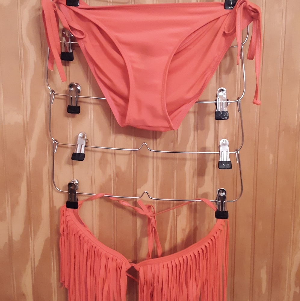 Coral string bikini